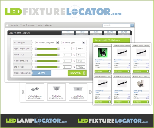 LED Fixture Locator Screen Capture